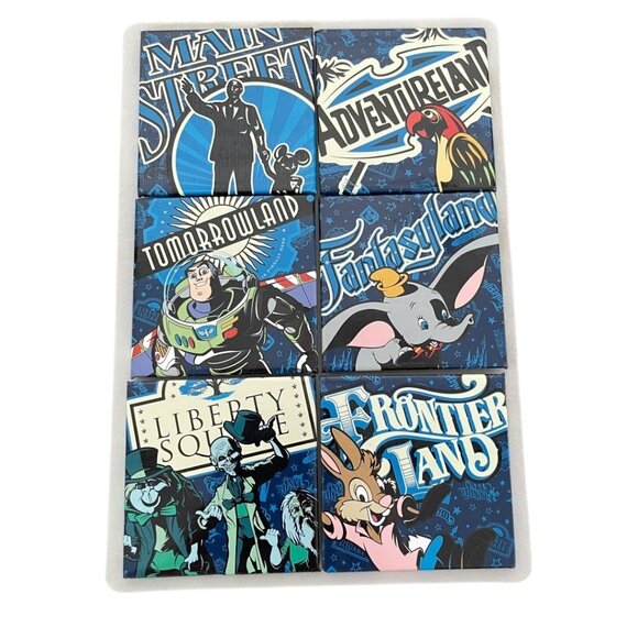 Walt Disney World Magic Kingdom Fantasyland Frontierland Tomorrowland Magnet Set - Picture 2 of 8